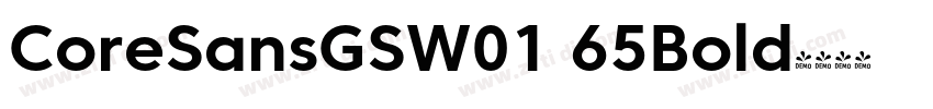 CoreSansGSW01 65Bold字体转换 CoreSansGSW01 65Bold字体转换